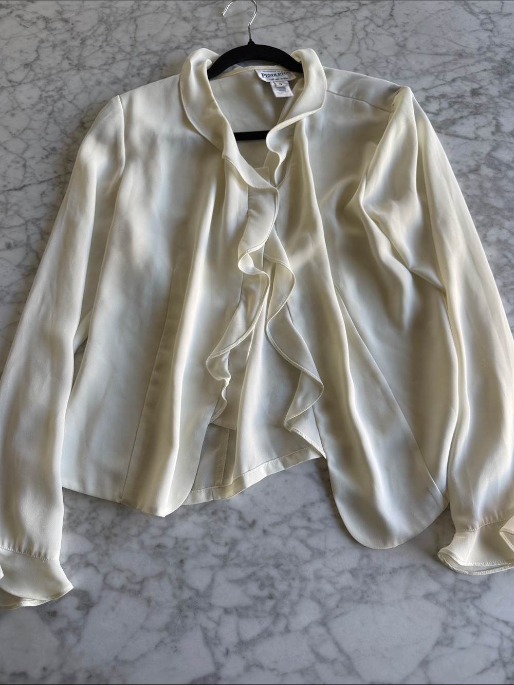 Vintage Pendleton Ruffled Blouse